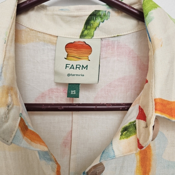 Farm Rio Anthropologie Sz Xs Copacabana Tropical Print Pocket Jumpsuit Belt - Picture 7 of 14